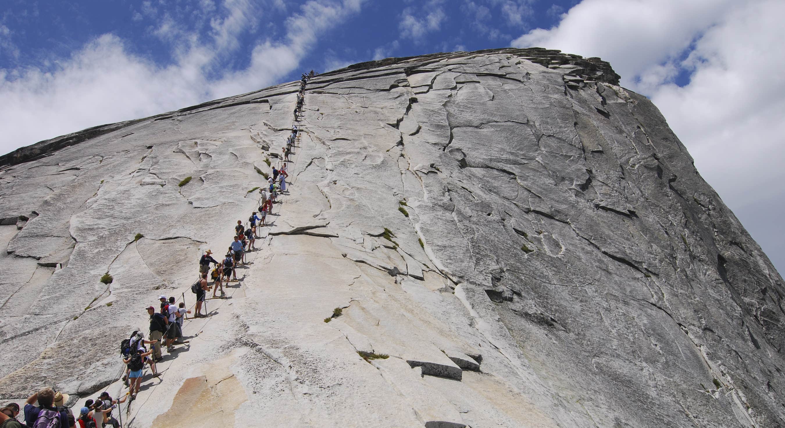Half Dome hiking activity in Yosemite National Park