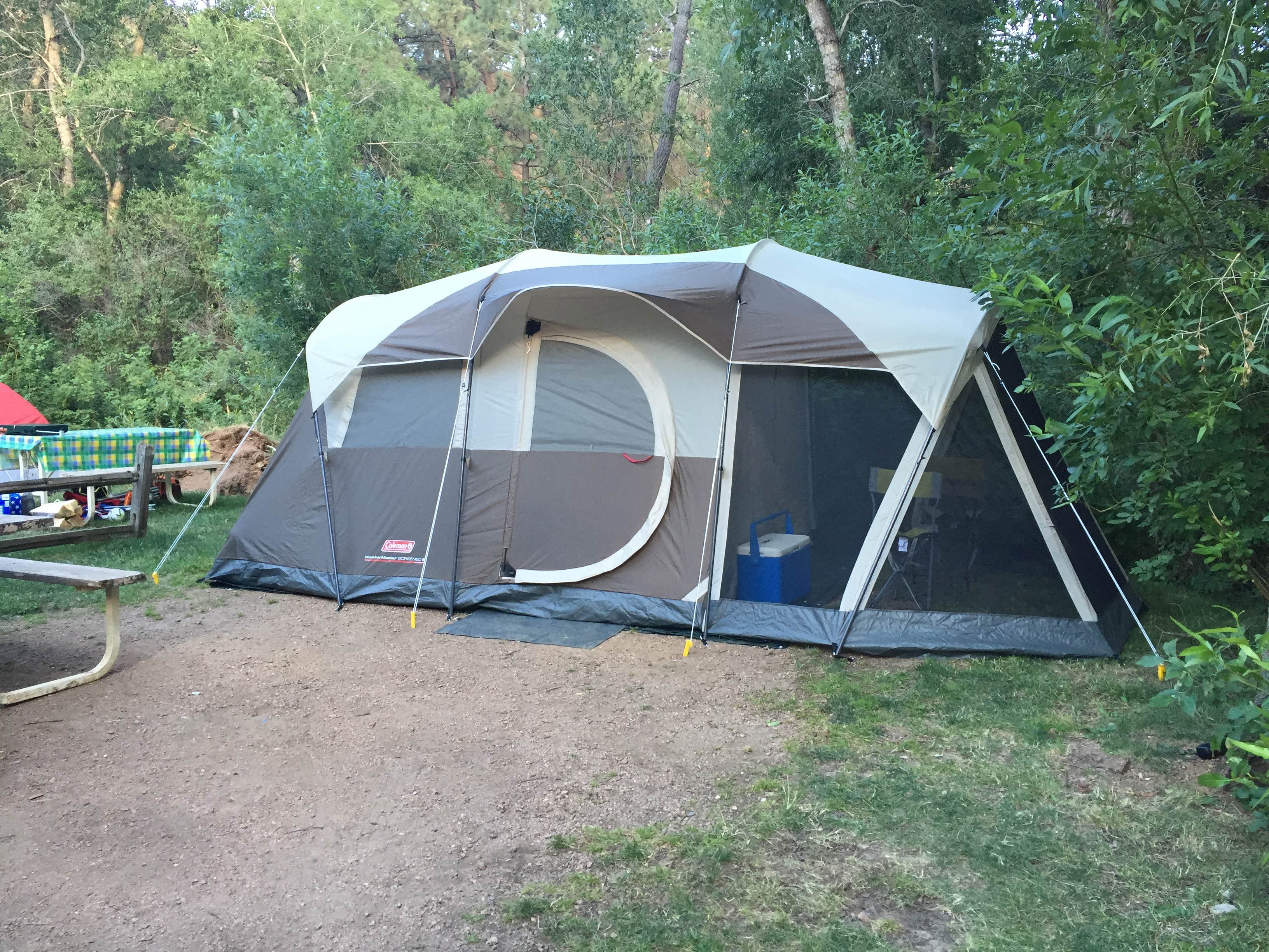 Tess E.'s photo of tent camping at Lone Duck Campground and Cabins near PSICC