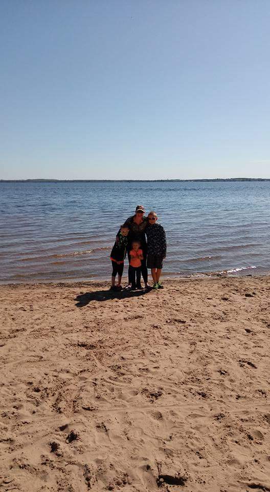 We all love the beach at shawano county campground! 
