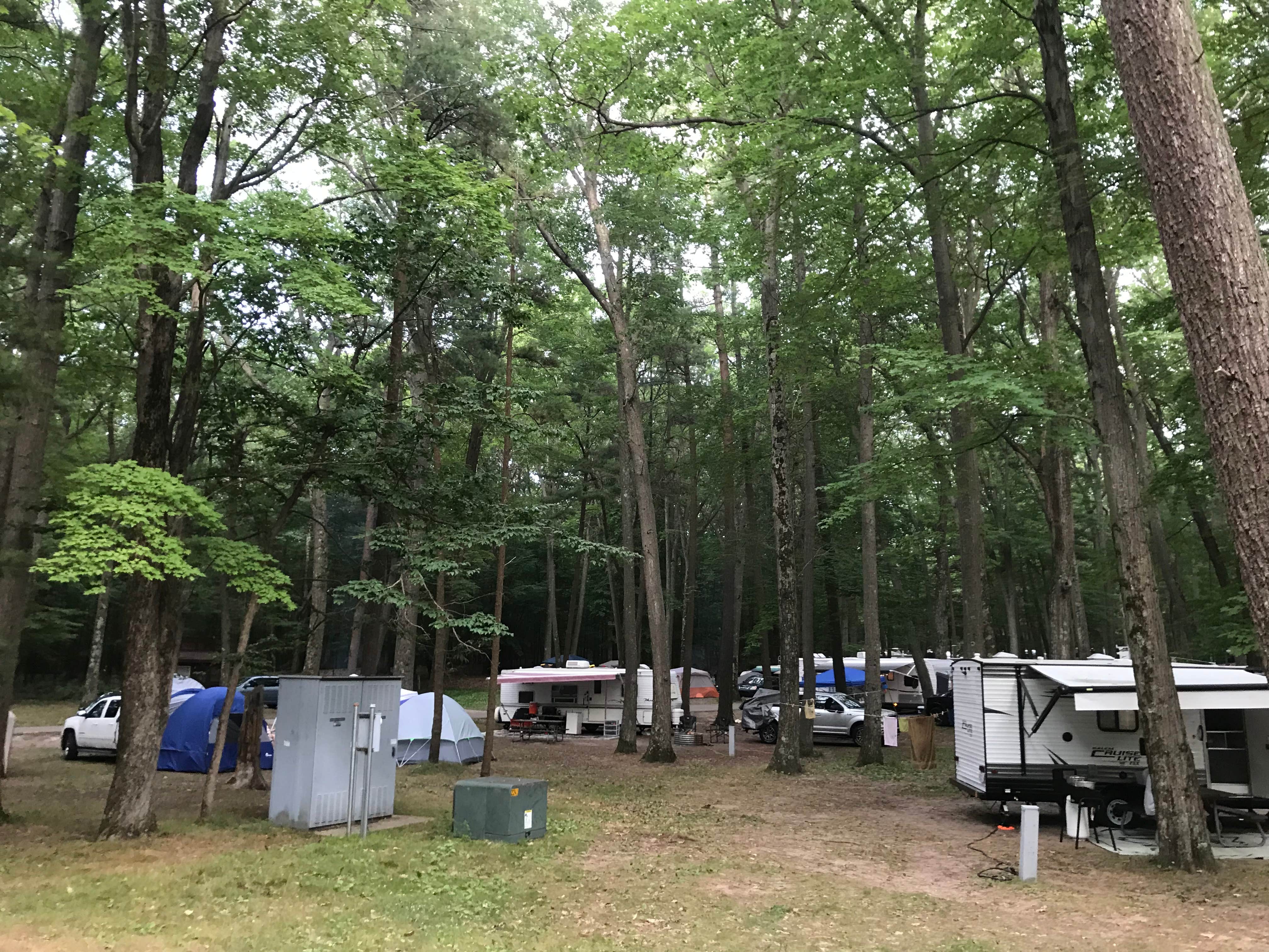 Jennie R.'s photo of rv camping at Lake Michigan Campground at Muskegon State Park Campground near Grand Haven, MI