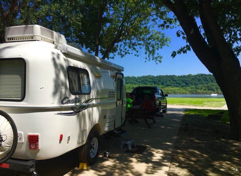 michele H.'s photo of rv camping at Miller Riverview City Park near Guttenberg, IA