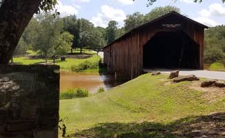Swain K.'s photo of camping with pets at Watson Mill Bridge State Park Campground near Hartwell, GA
