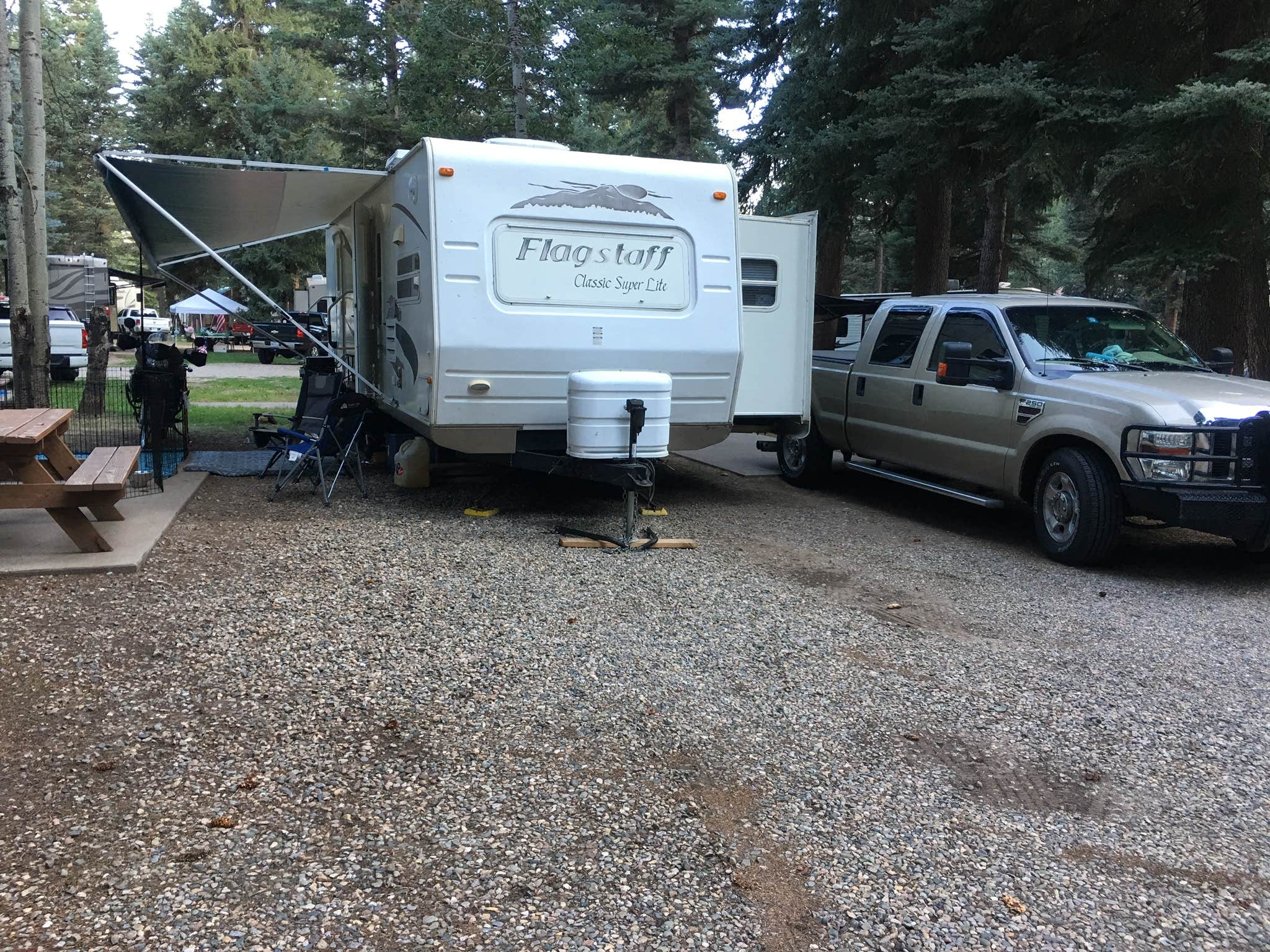 Diane D.'s photo of rv camping at Blue Spruce Campground near Meeker, CO
