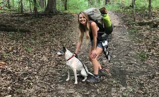 Bri M.'s photo of camping with pets at Lake Maria State Park Campground near Maple Lake, MN