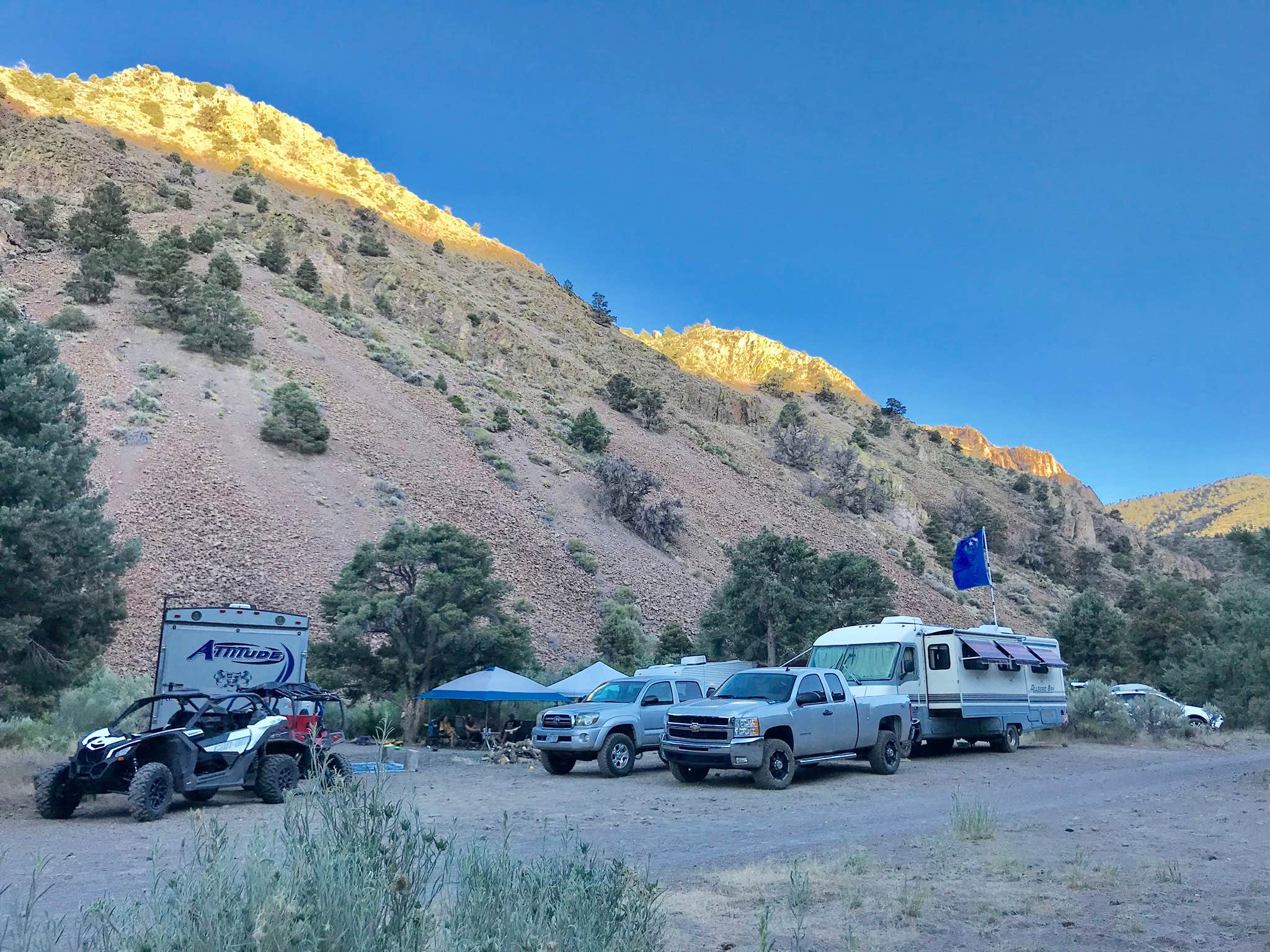 Rosie R.'s photo of rv camping at Desert Creek Campground near Coleville, CA