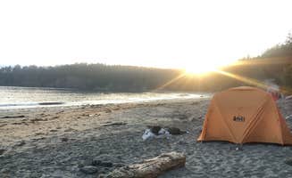 Nicole F.'s photo of tent camping at Third Beach Camping — Olympic National Park near Pacific Beach, WA