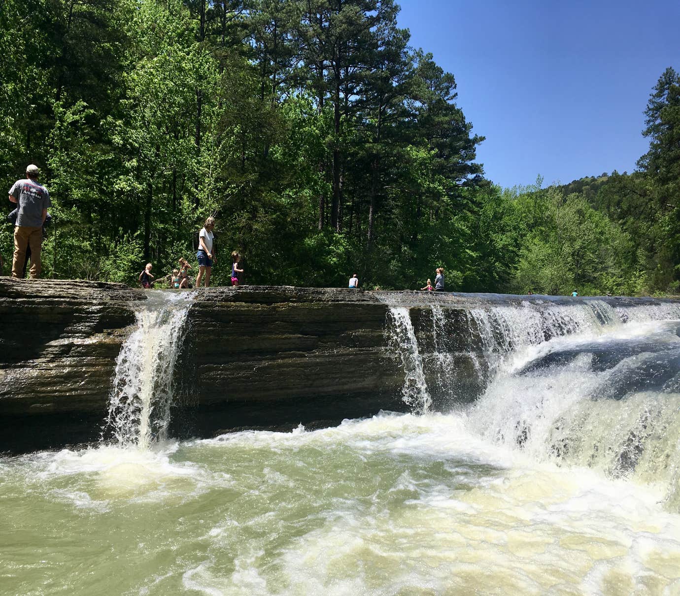 haw creek falls in the ozark national forest