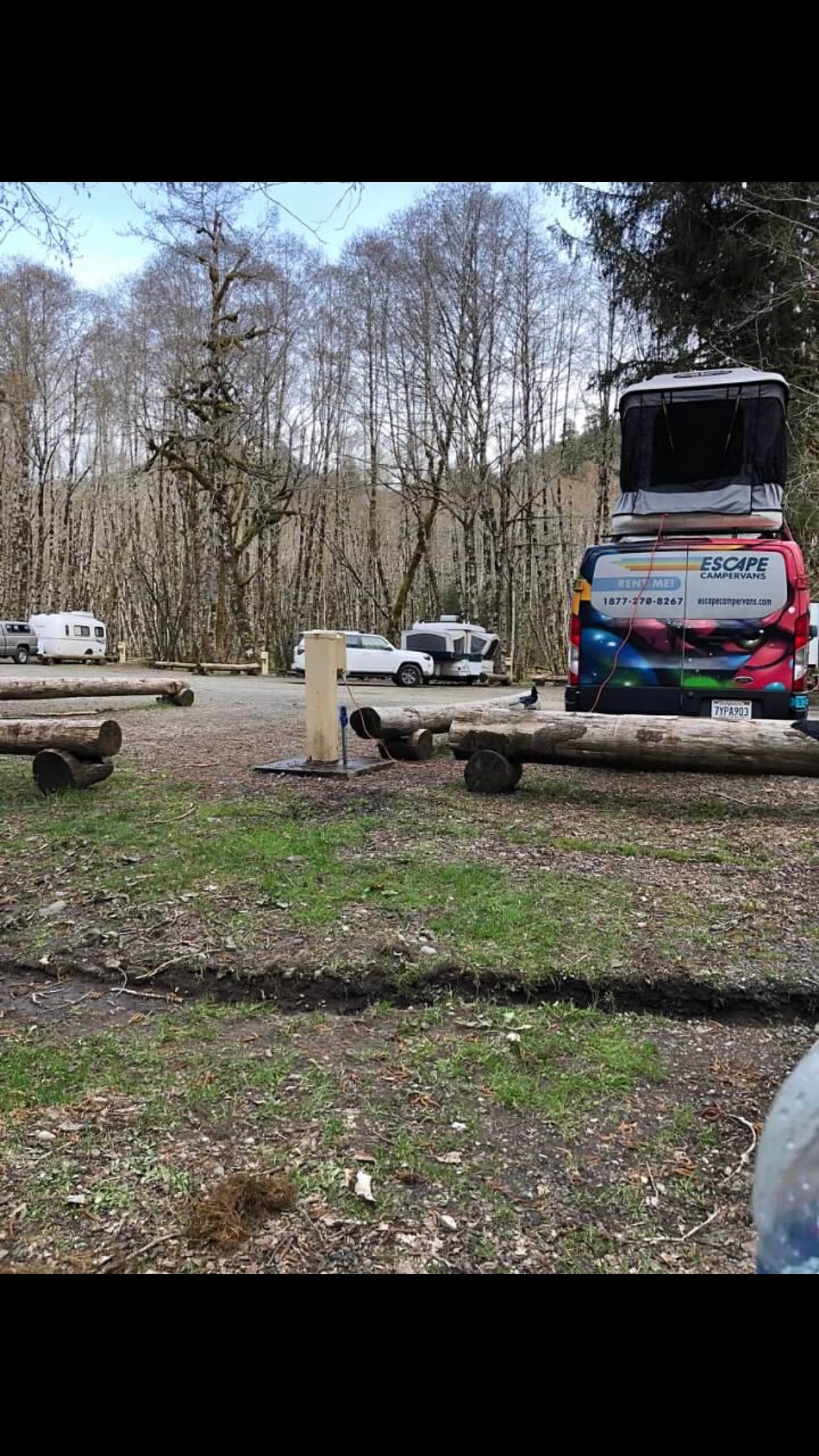 Jennifer T.'s photo of rv camping at Sol Duc Hot Springs Resort Campground — Olympic National Park near Olympic National Park