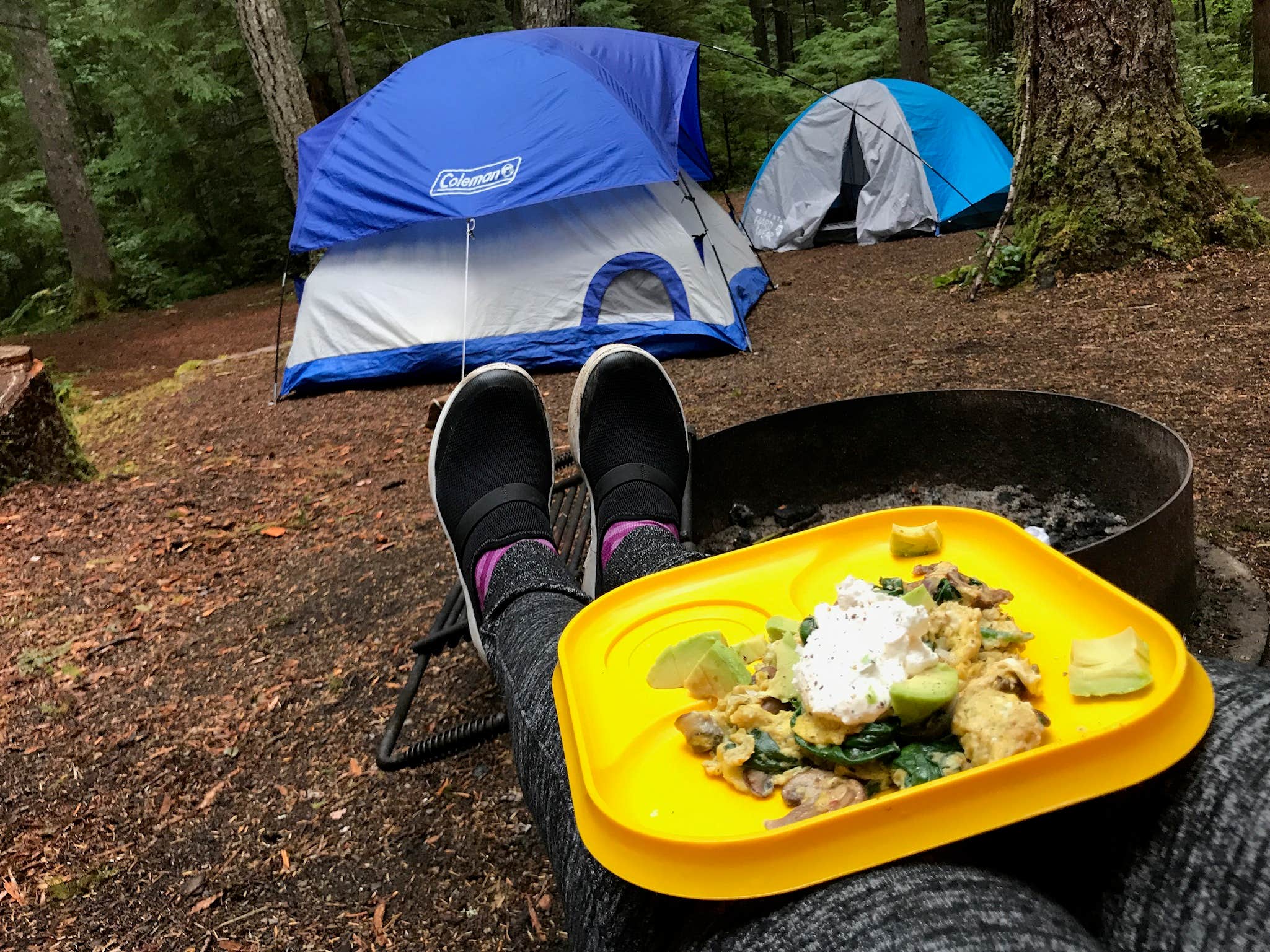 Stephanie Z.'s photo of tent camping at Littleton Horse Camp near Forks, WA