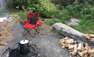 Camping near Brown Mountain: Deer Creek, Shoshone National Forest, Wyoming