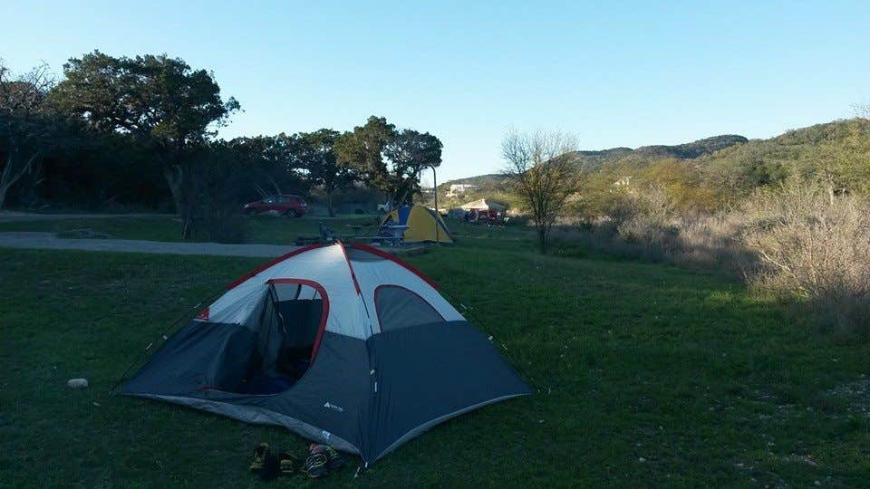 Barbara R.'s photo of tent camping at Rio Frio — Garner State Park near Kerrville, TX