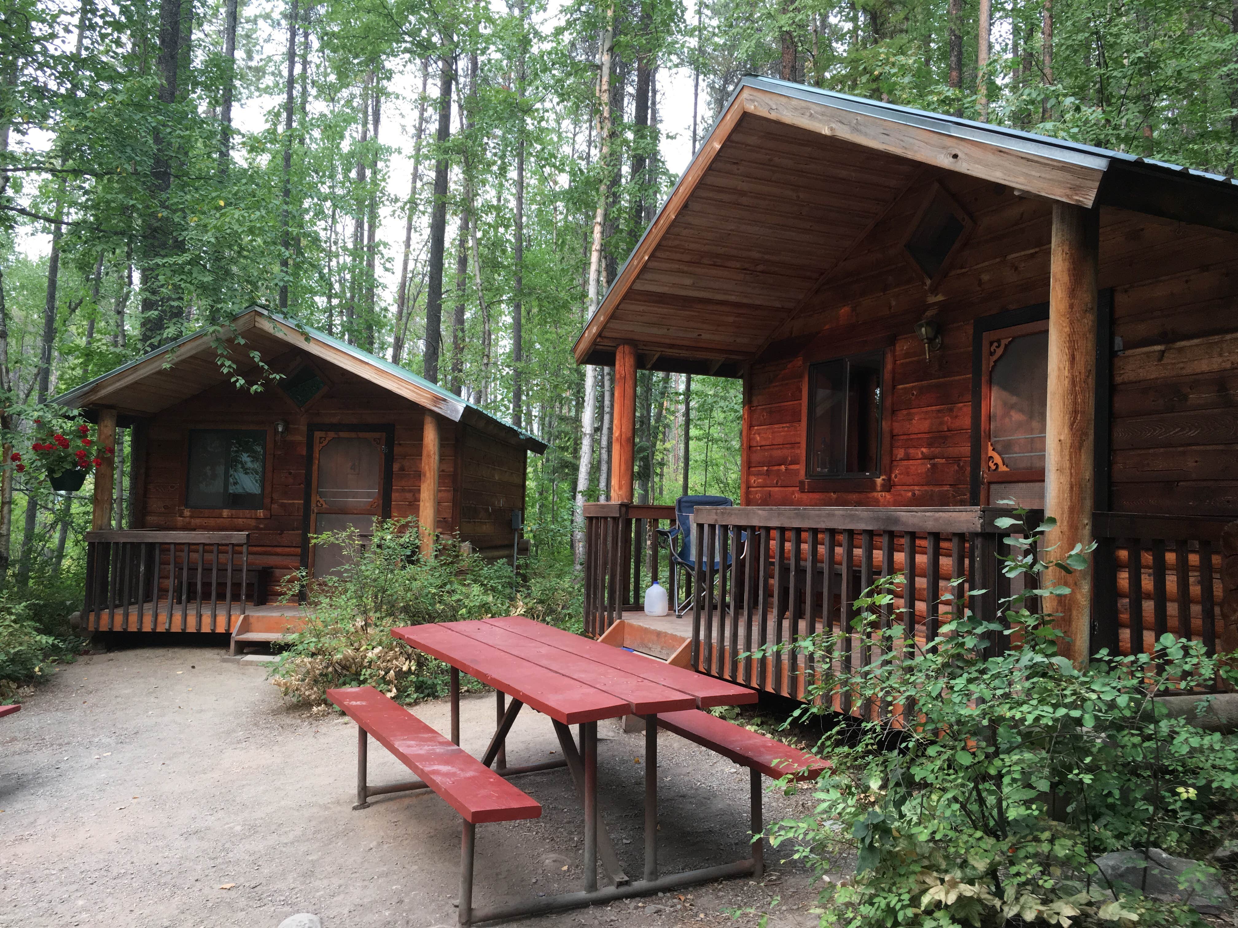 Janet R.'s photo of a cabin at Glacier Campground near Flathead National Forest