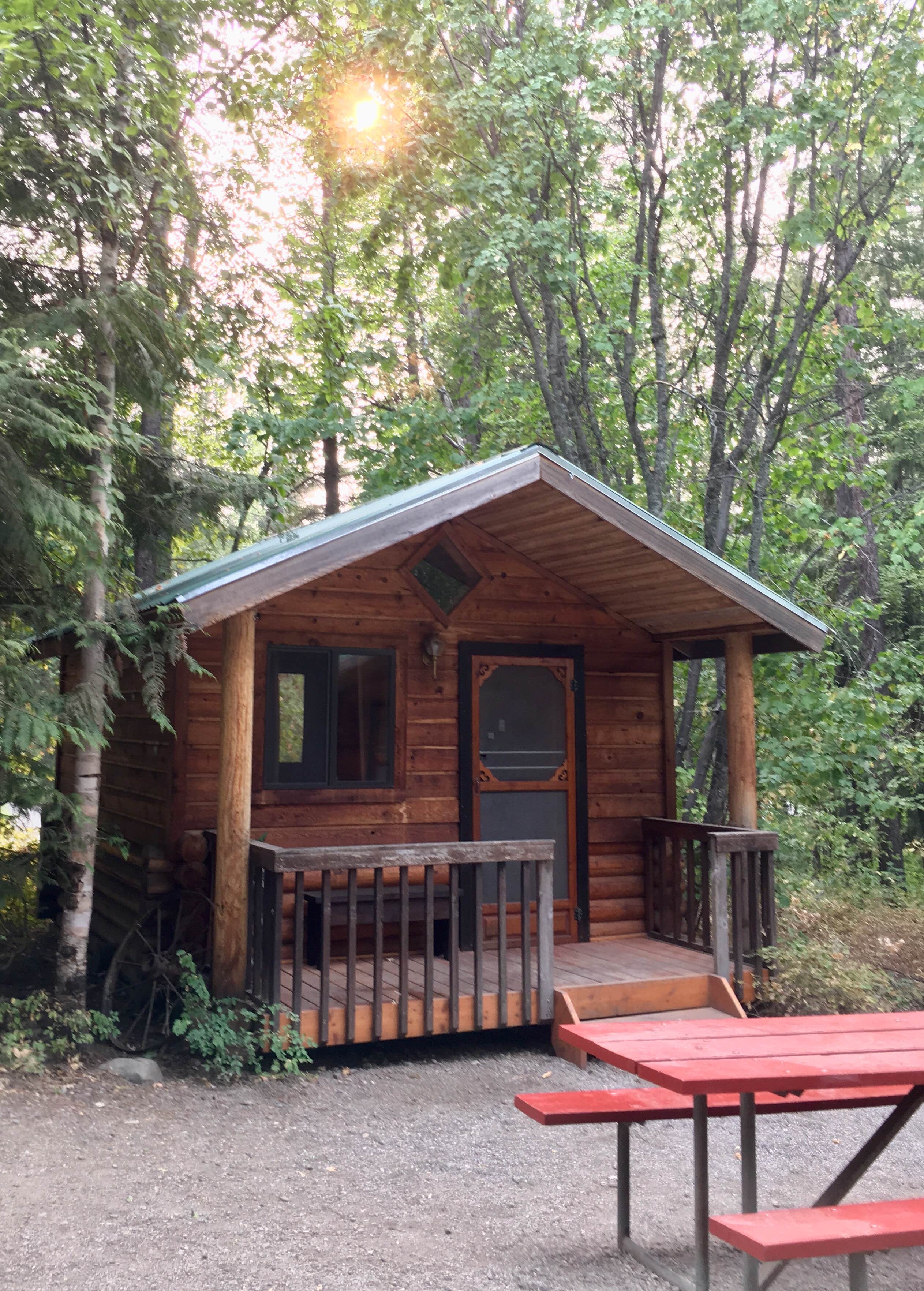 Janet R.'s photo of glamping accommodations at Glacier Campground near Glacier National Park