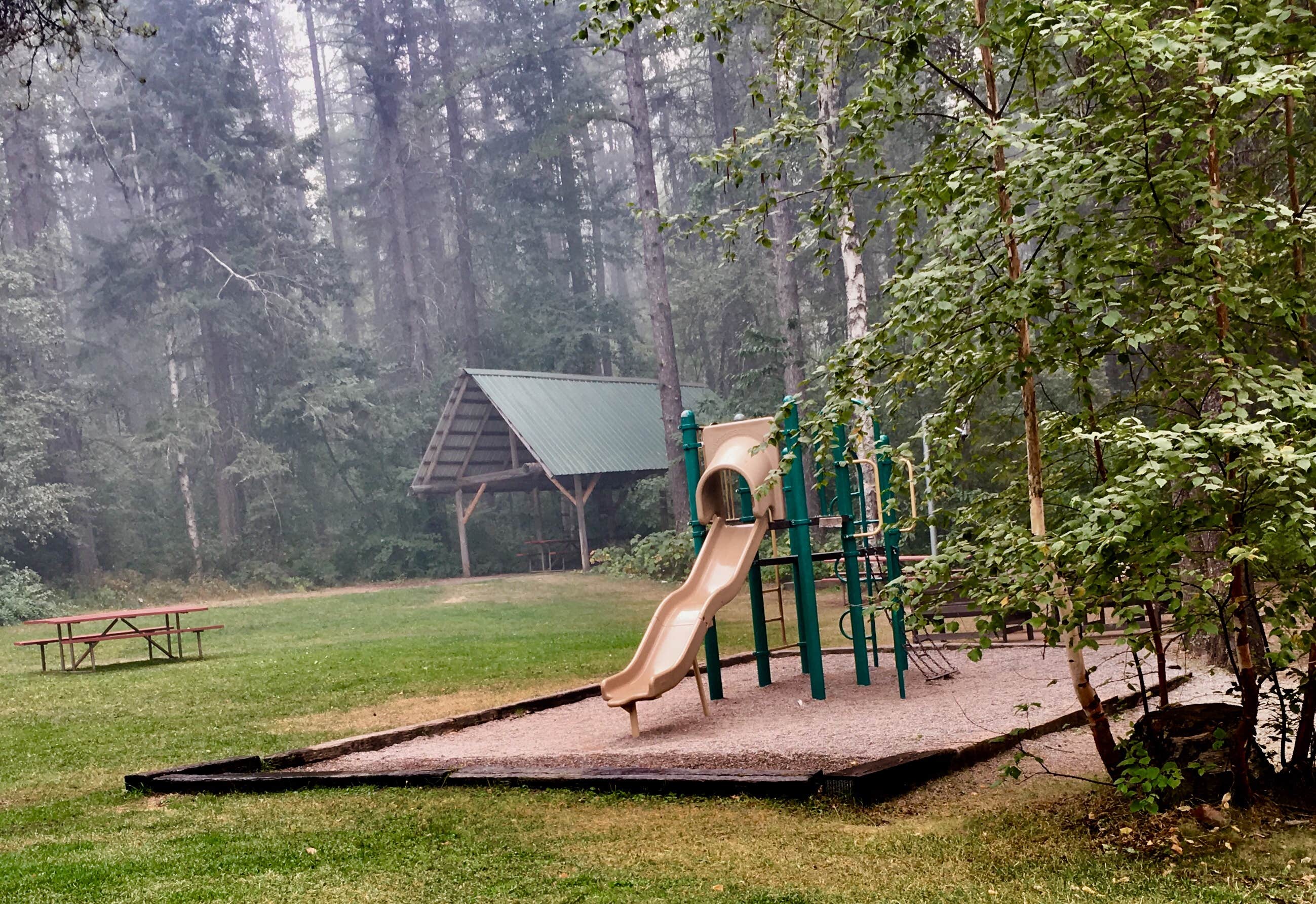 central playground and picnic area
