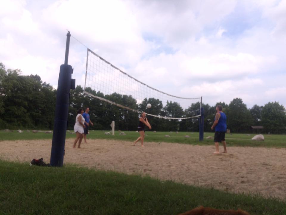 Volleyball courts nearby