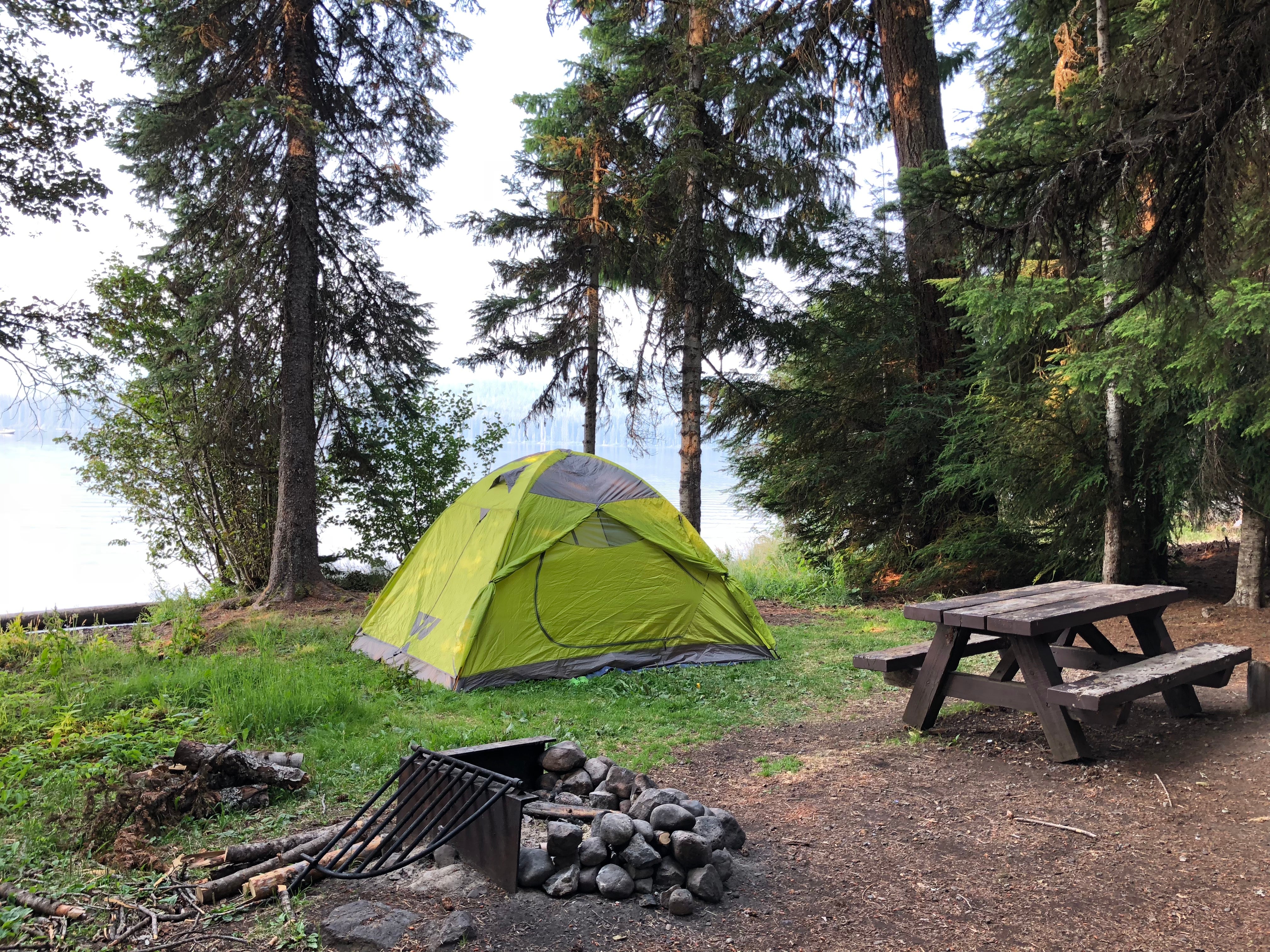 Site #25 at Odell Lake, Princess Creek Campground.