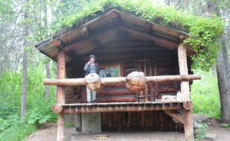 elaine M.'s photo of a cabin at Byers Lake Campground in Alaska