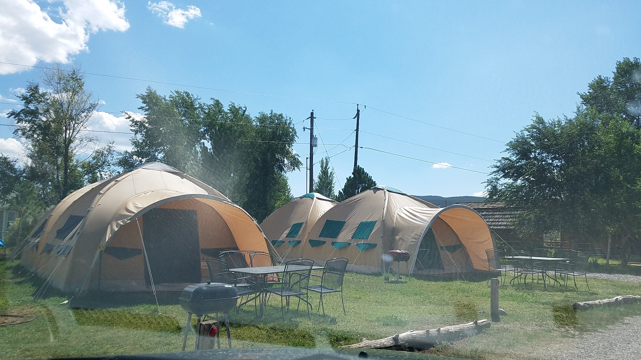 Pre-assembled tent structures