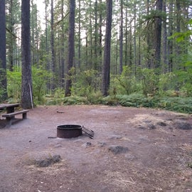 The site right as we arrived.  I love how open the site is yet how secluded it feels.