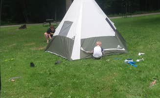 Ashley D.'s photo at Six Pines Campground — Backbone State Park near New Vienna, IA