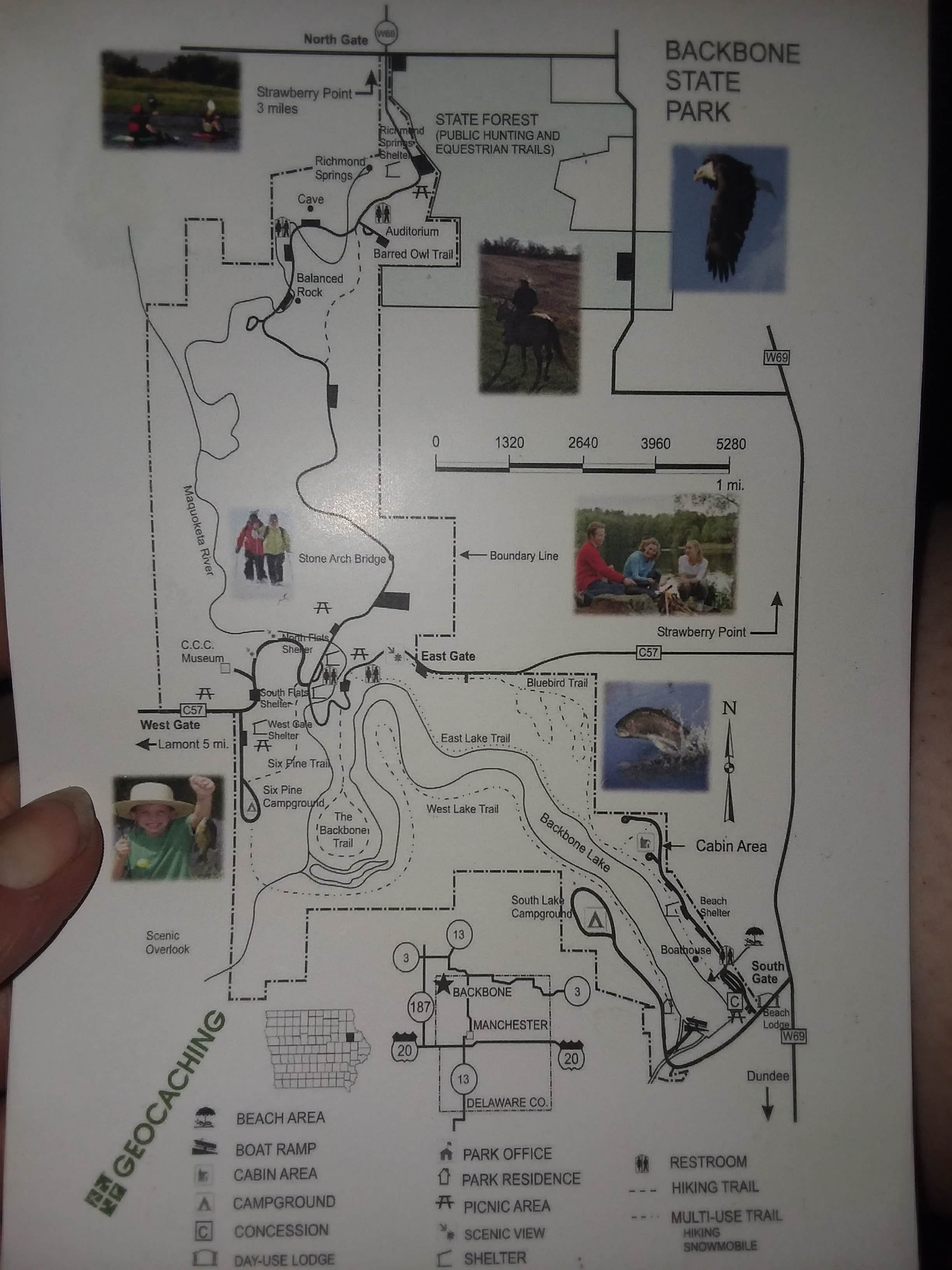 Camper-submitted photo at Six Pines Campground — Backbone State Park in Iowa