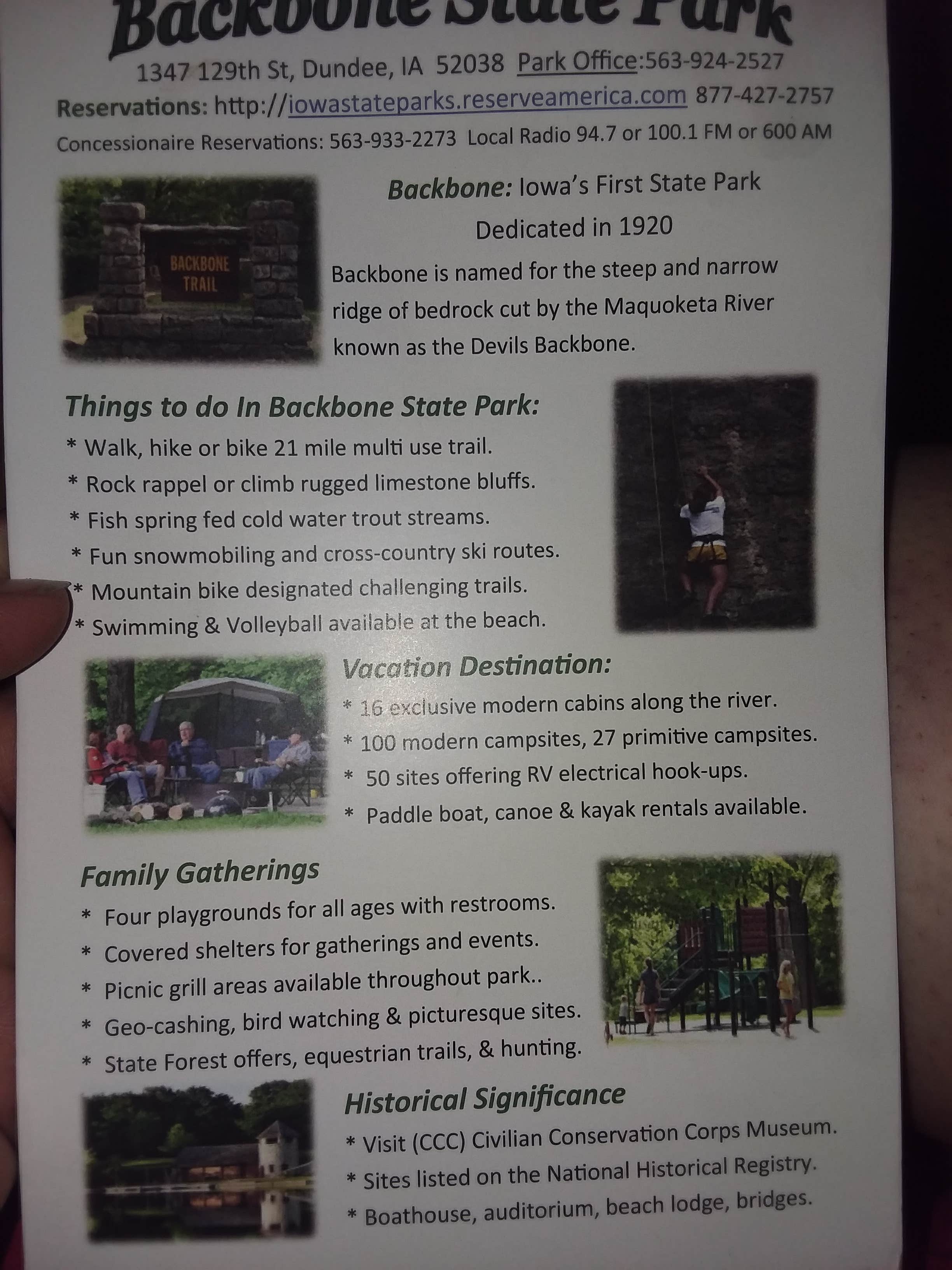 Six Pines Campground — Backbone State Park