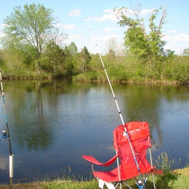 I sat in my chair and had a blast fishing all day long