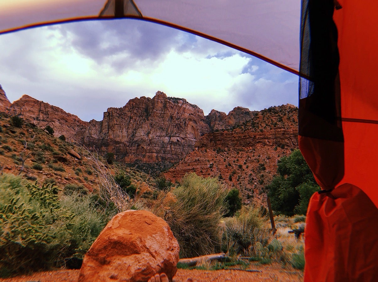 Watchman Campground in Zion National Park, Utah