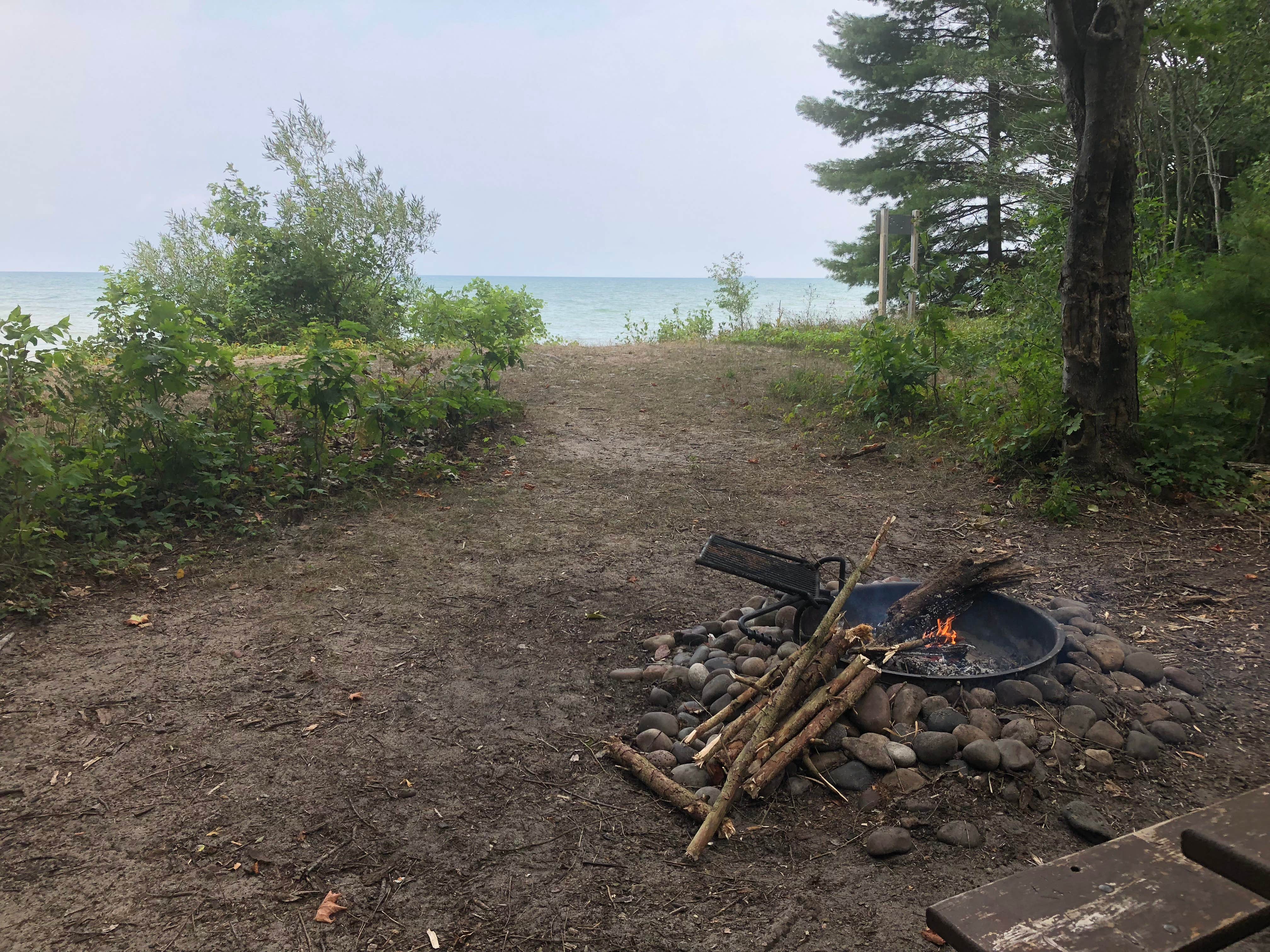 Camper-submitted photo at Negwegon State Park Campground near Black River, MI