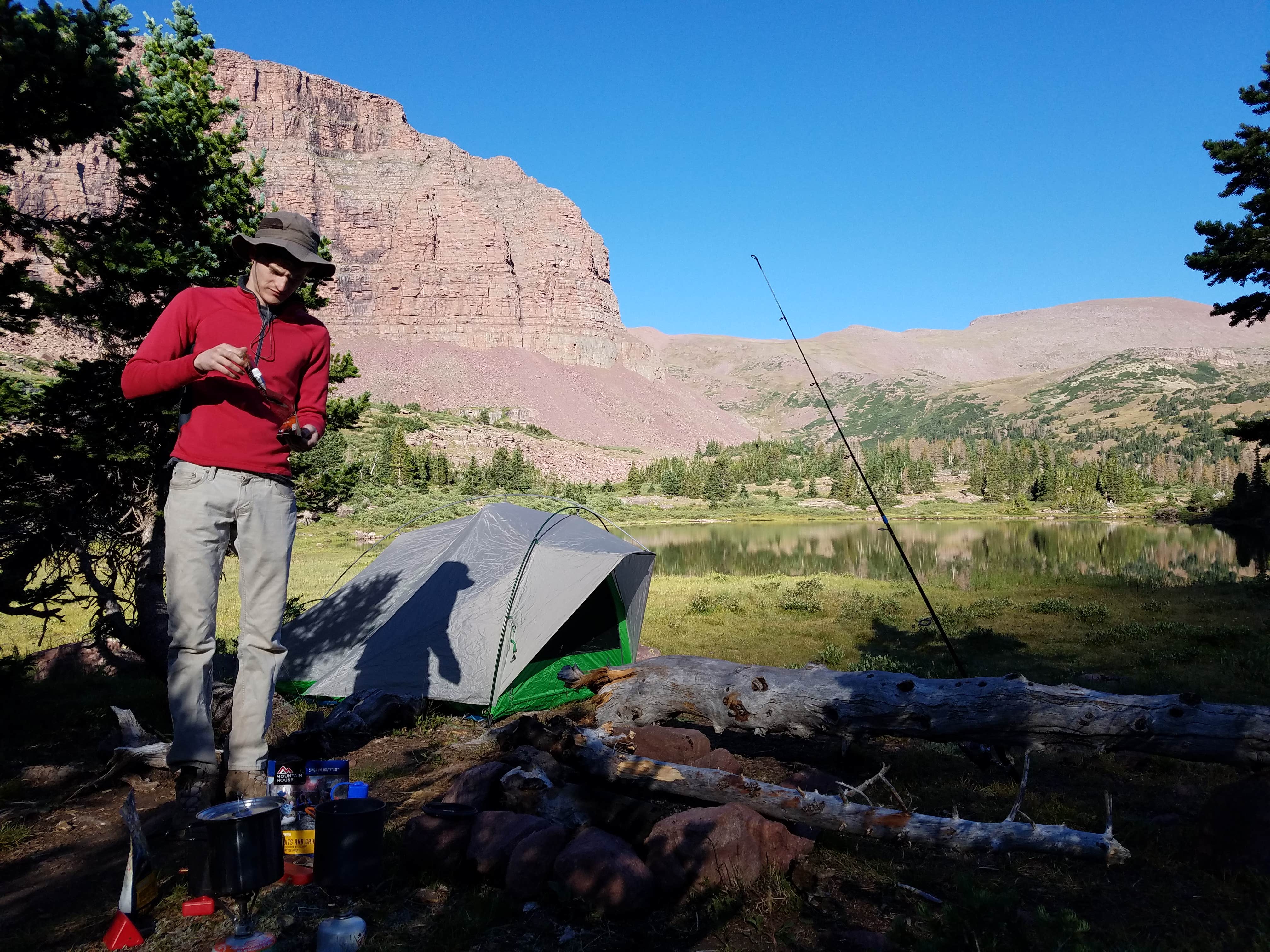 Alan B.'s photo of tent camping at China Meadows Trailhead near Roosevelt, UT