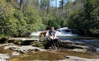 Swain K.'s photo of camping with pets at The Great Outdoors RV Resort near Cashiers, NC