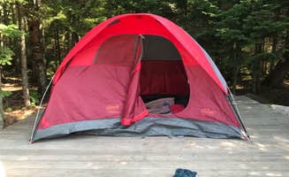 Leslie B.'s photo of tent camping at Remote Sites — Umbagog Lake State Park near Bryant Pond, ME
