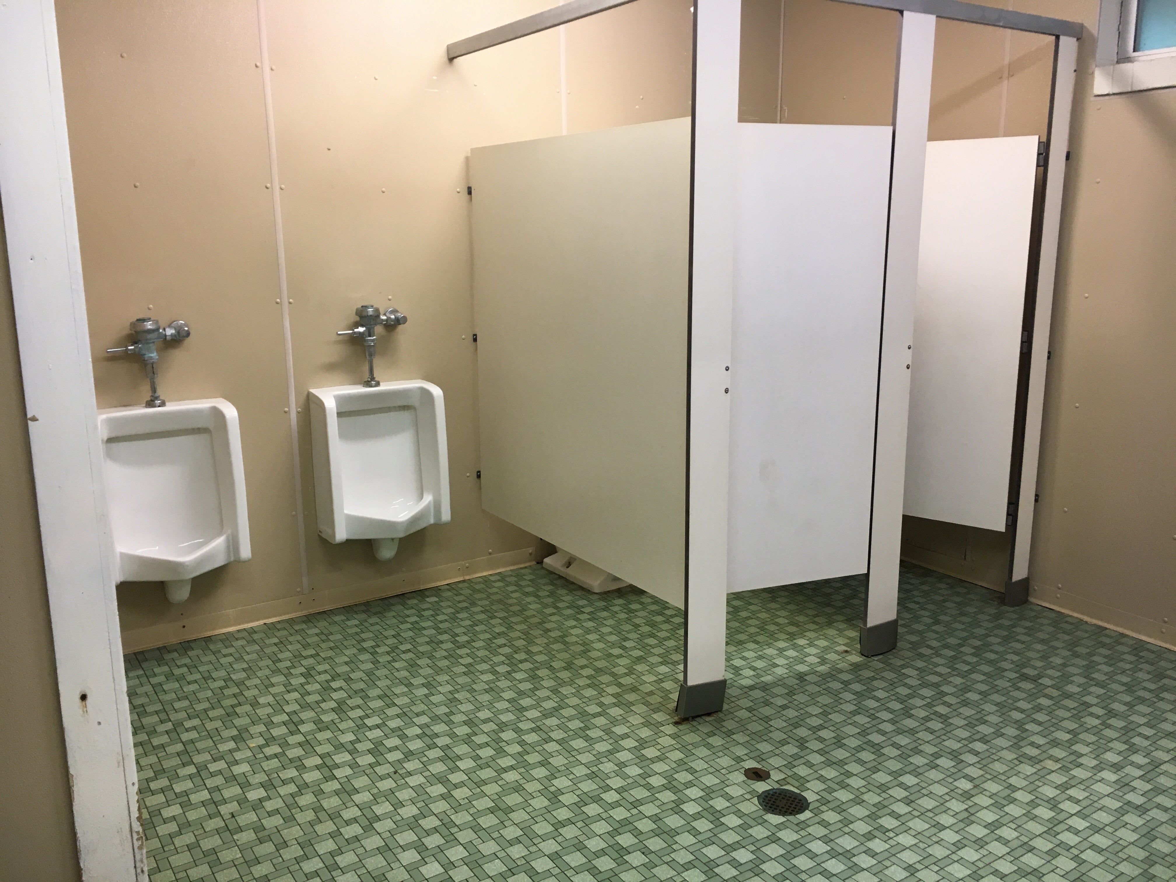 mens restroom near site 58. 