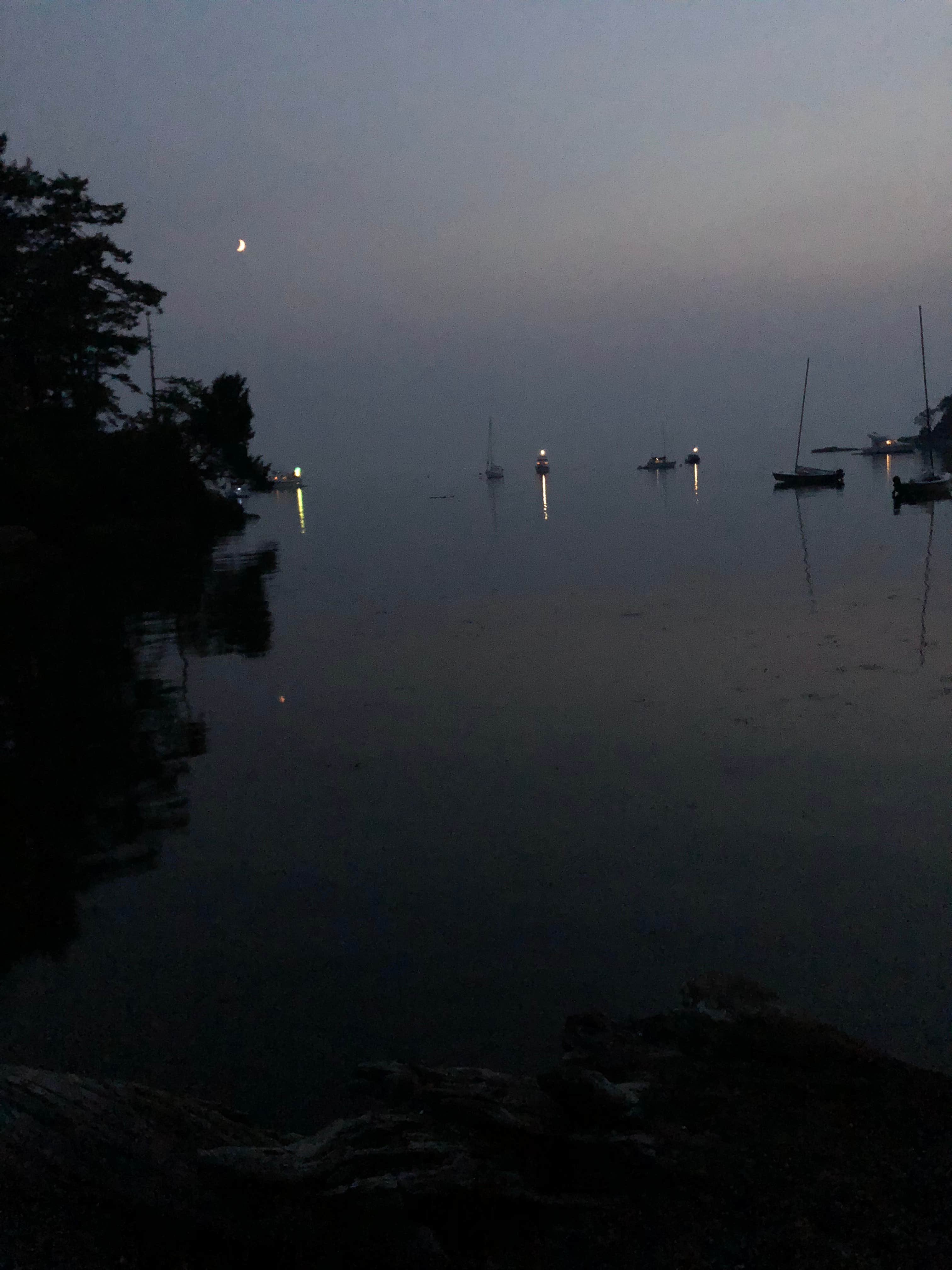 Nighttime on Shallow Bay