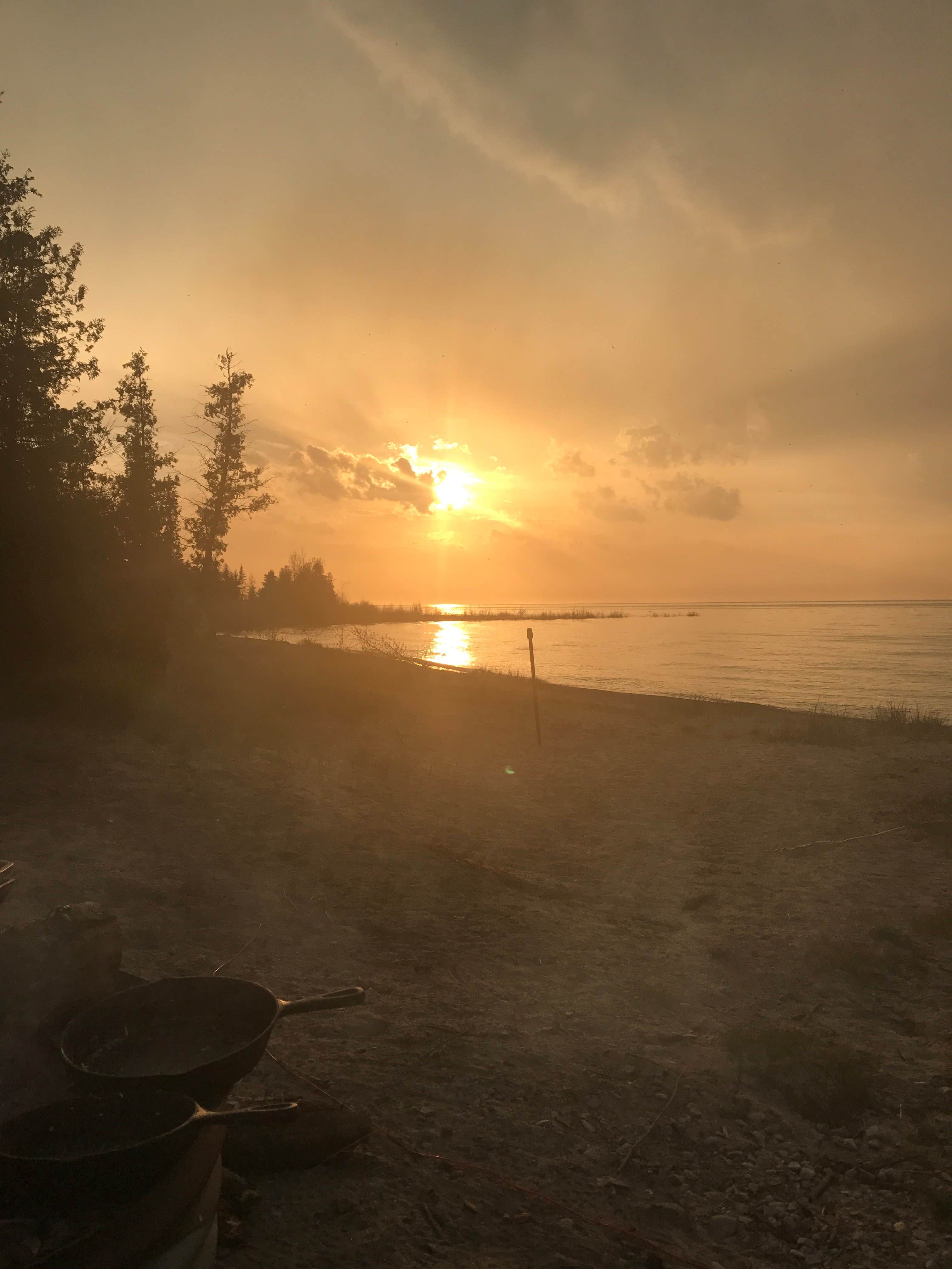 Camper-submitted photo at Fisherman's Island State Park Campground near Boyne Falls, MI