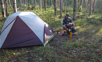 Tommie J.'s photo of tent camping at North Cottonwood Trailhead Dispersed Camping near Monarch, CO