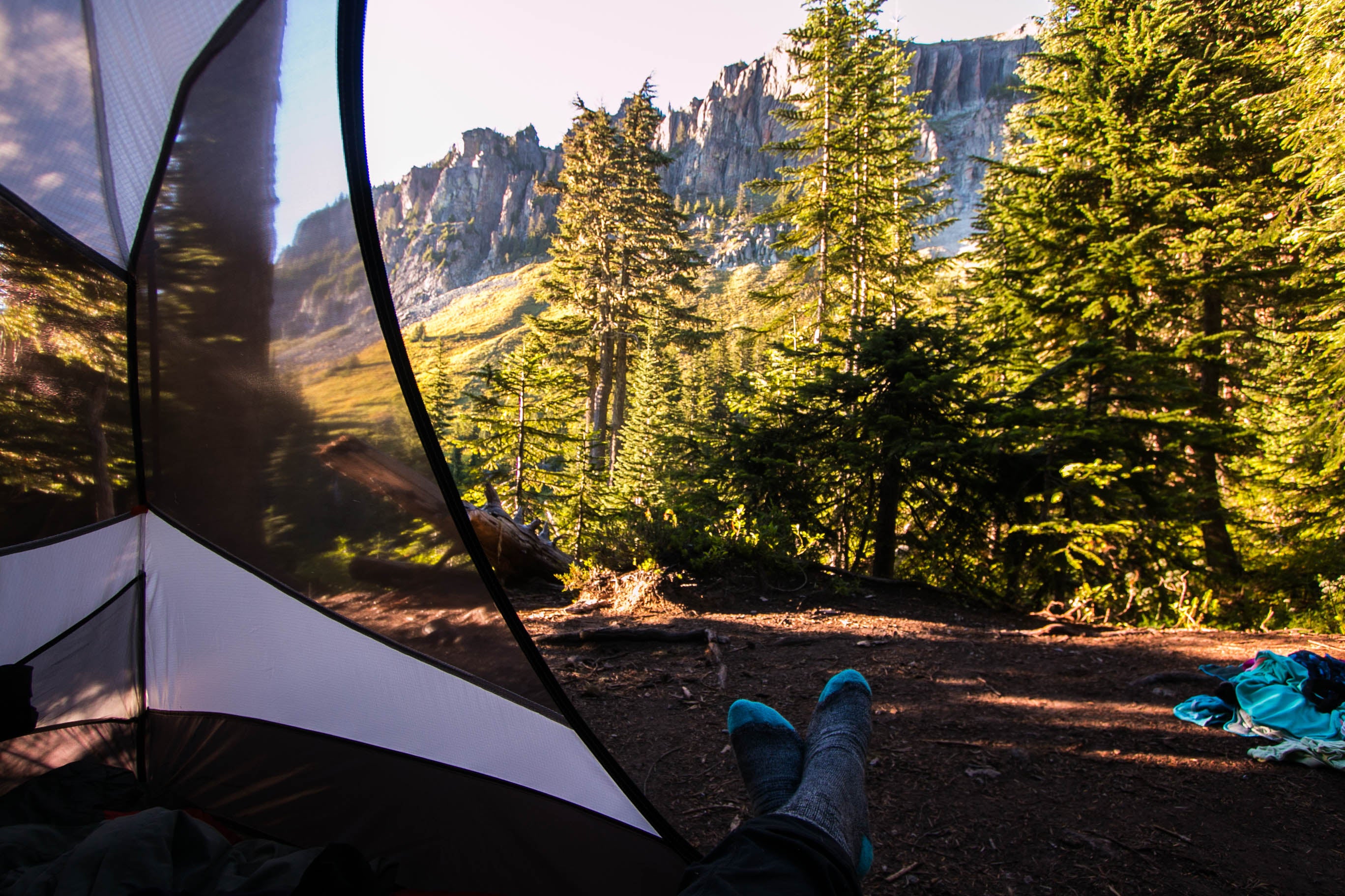 Camper submitted image from Yellowstone Cliffs Camp — Mount Rainier National Park - 2