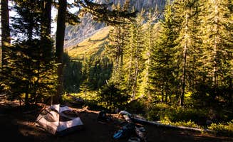 Danielle S.'s photo of tent camping at Yellowstone Cliffs Camp — Mount Rainier National Park near Buckley, WA