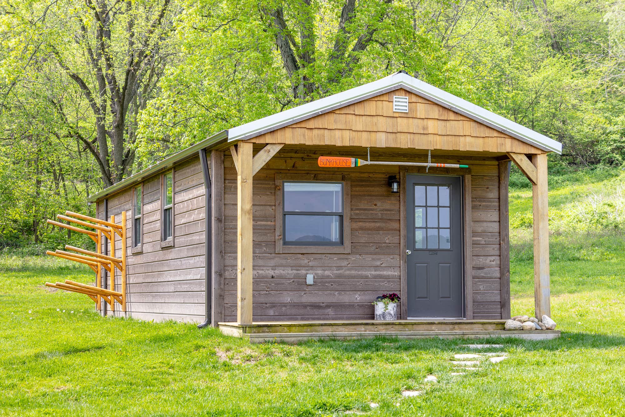 The Dyrt's photo of a cabin at Sankoty Lakes near Peru, IL
