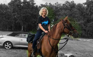 Donna H.'s photo of camping with a horse at Alafia River State Park Campground near Durant, FL
