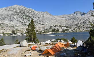 Steph H.'s photo of a dispersed camping area at Marie Lake, John Muir Trail near Big Pine, CA