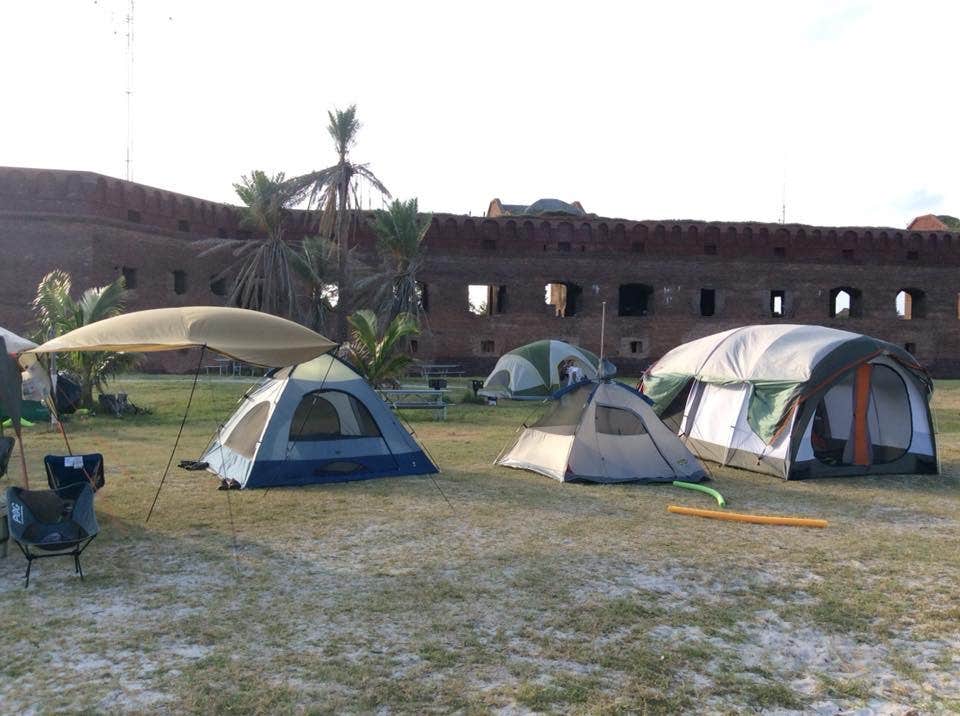 Jennifer A.'s photo of tent camping at Garden Key Campground — Dry Tortugas National Park in Florida