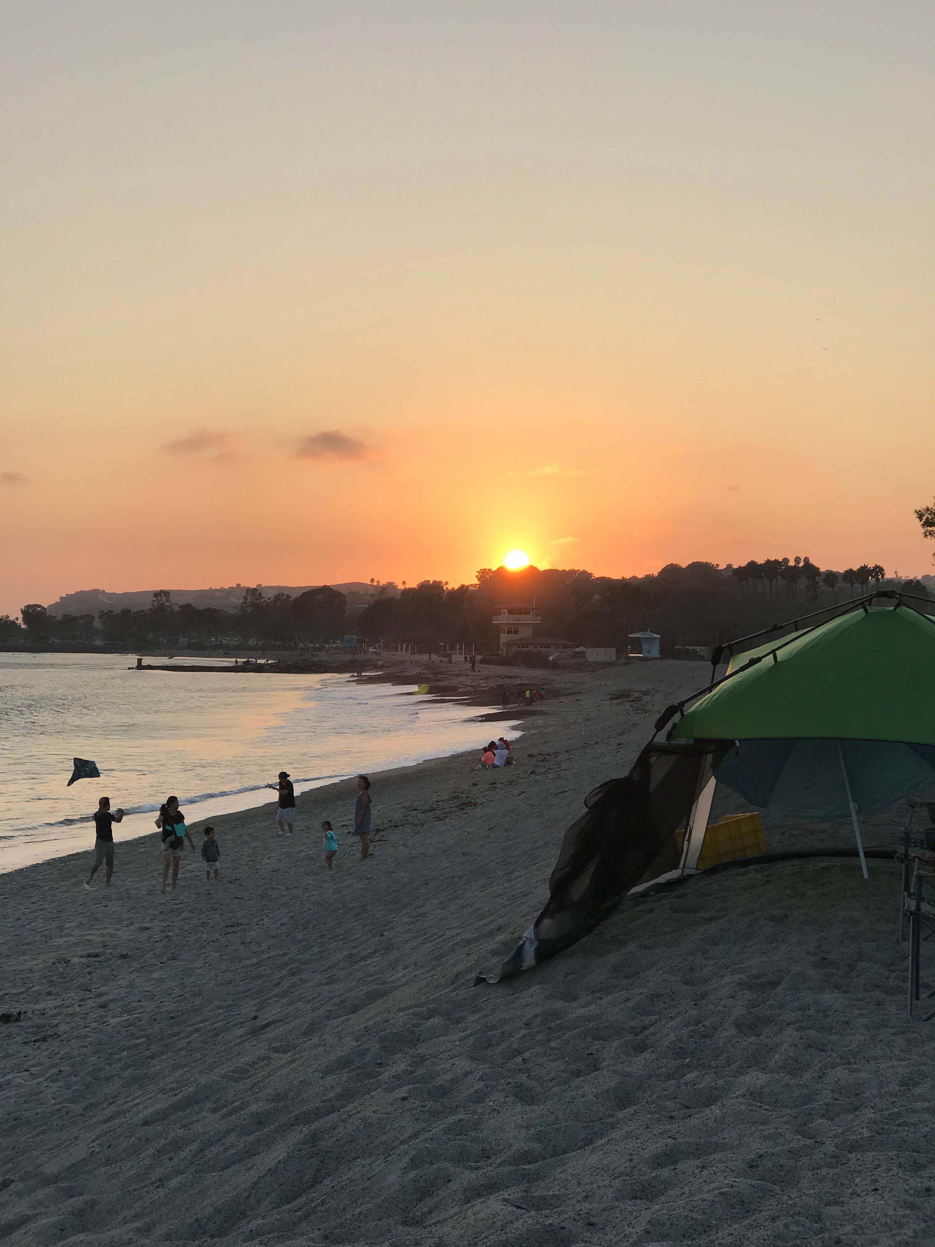 Javi V.'s photo of tent camping at Doheny State Beach Campground near Chino, CA