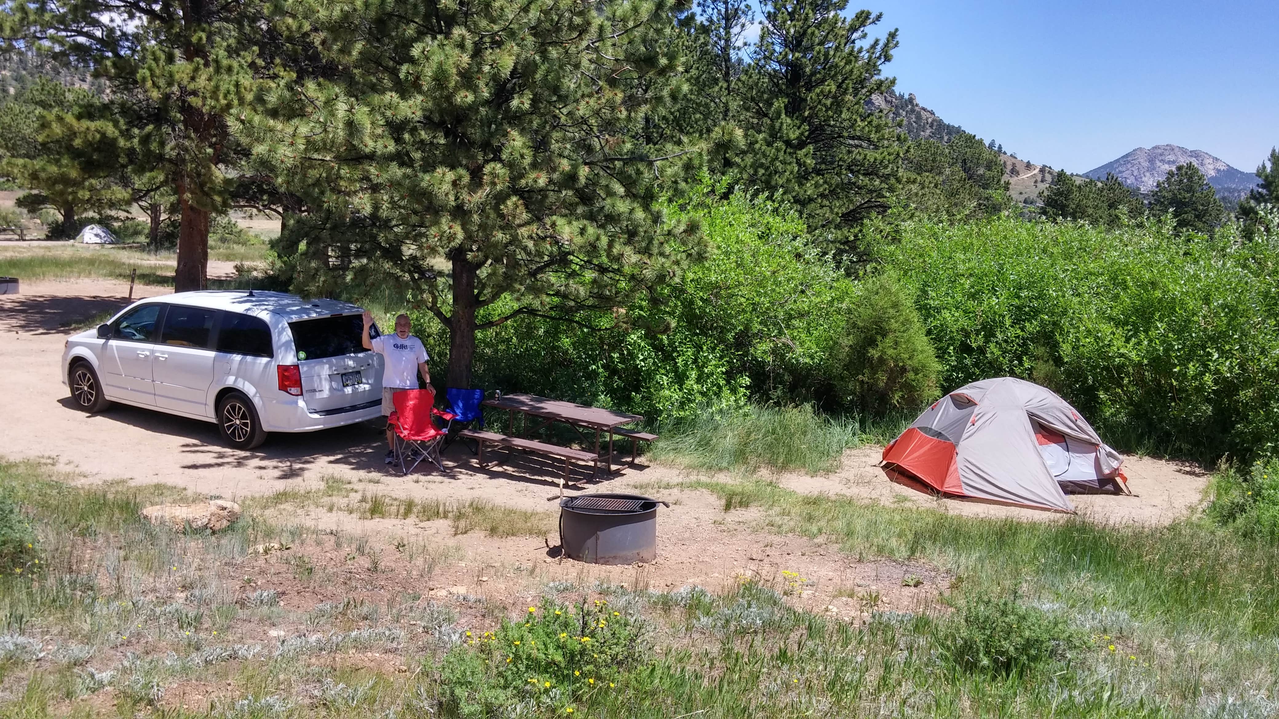 Danielle V.'s photo of rv camping at Estes Park Campground at Mary's Lake near Grand Lake, CO