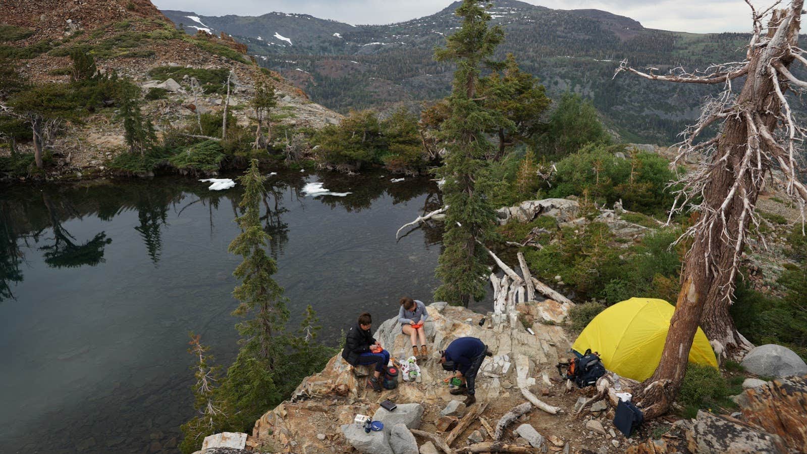 Les R.'s photo of tent camping at Desolation Wilderness - Aloha Zone near South Lake Tahoe, CA