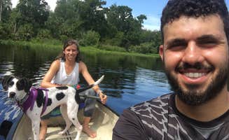 Shayna B.'s photo of camping with pets at Wekiwa Springs State Park Campground near Winter Springs, FL