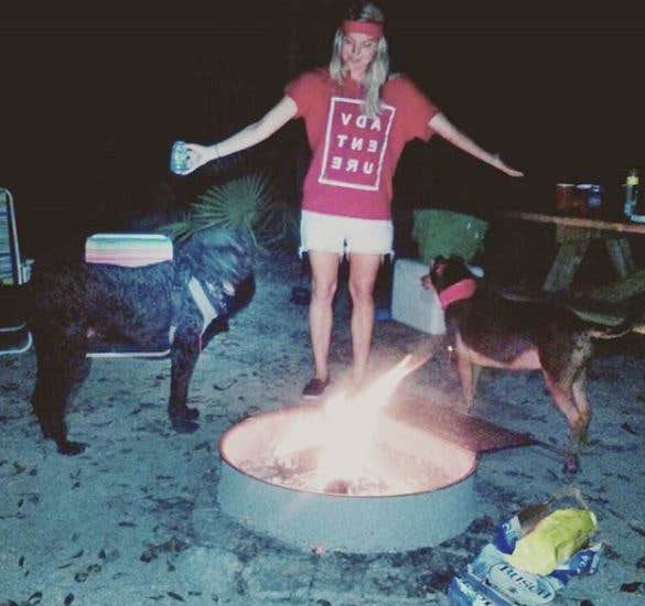 Jennifer T.'s photo of camping with pets at Little Manatee River State Park Campground near Lithia, FL