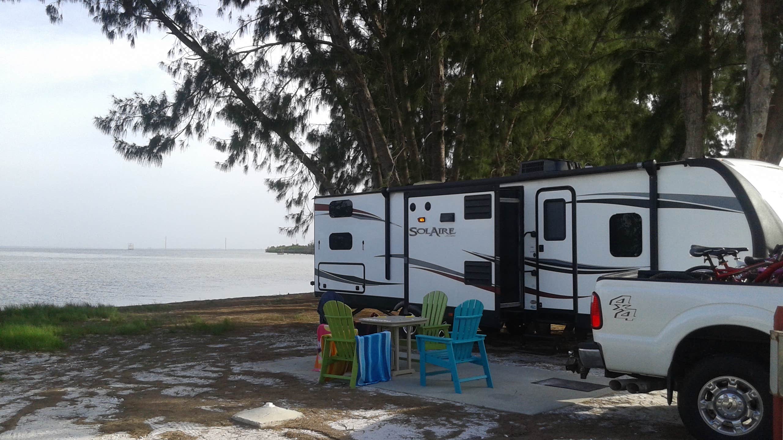 View from our campsite toward the Banana River