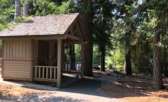 Corinna B.'s photo of glamping accommodations at Sunset Cove Campground near Crater Lake National Park