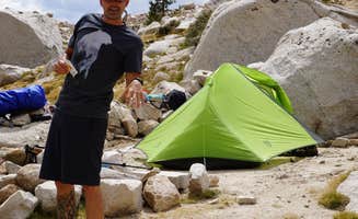 Brittany N.'s photo of tent camping at Guitar Lake Backcountry — Sequoia National Park near Kaweah, CA